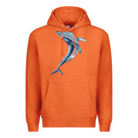 Carrot humpback whale jumping Premium Hoodie - BarkalooDesign