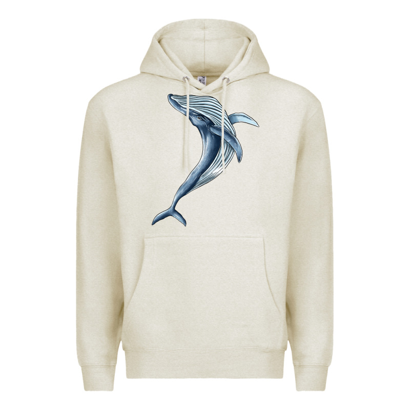 Humpback Whale Jumping Premium Hoodie by BarkalooDesign | Teevron
