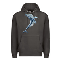 Smoke humpback whale jumping Premium Hoodie - BarkalooDesign
