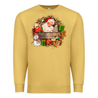 Antique Gold Santa Premium Sweatshirt - MaliasSmallBusiness