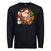 Black Santa Premium Sweatshirt - MaliasSmallBusiness
