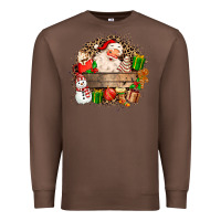 Chestnut Santa Premium Sweatshirt - MaliasSmallBusiness