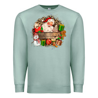 Seafoam Santa Premium Sweatshirt - MaliasSmallBusiness