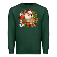 Sports Green Santa Premium Sweatshirt - MaliasSmallBusiness