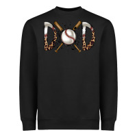 Black dad baseball Heavyweight Sweatshirt - RacoonDesign