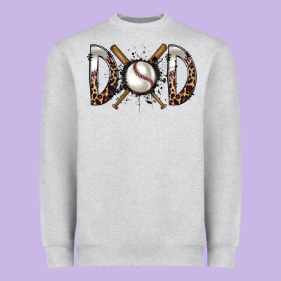 Dad Baseball Heavyweight Sweatshirt Designed By Racoondesign