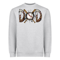 Heather Grey dad baseball Heavyweight Sweatshirt - RacoonDesign
