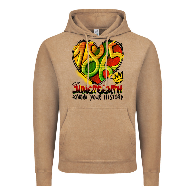 Juneteenth 1865 Graffiti Vintage Hoodie by HRA Design Shop | Teevron