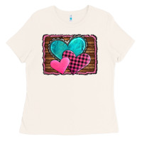 Bone valentine's day hearts turquoise heart Ladies Tee - AdoDesignShop