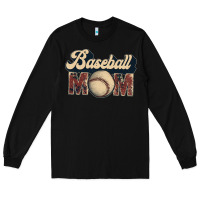 Black baseball mom Long Sleeve Tee - JahusDesignShop