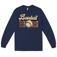 Navy baseball mom Long Sleeve Tee - JahusDesignShop