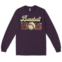 Plum baseball mom Long Sleeve Tee - JahusDesignShop