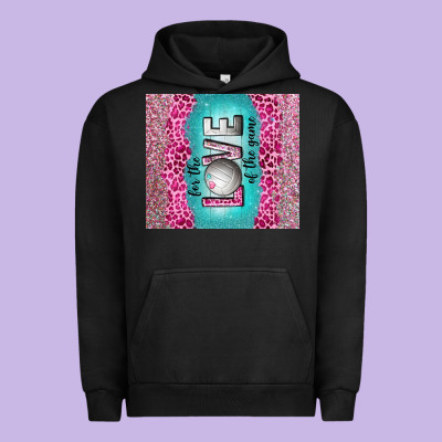 For The Love Of The Game With Volleyball Tumbler Tbs Urban Hoodie Designed By Tumblerdesignbyshophia