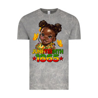 Cloud Rock juneteenth 1865 afro girl Vintage Tee - HRA Design Shop
