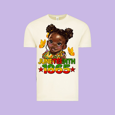 Juneteenth 1865 Afro Girl Vintage Tee Designed By Hra Design Shop
