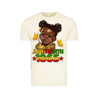 Vintage Arctic juneteenth 1865 afro girl Vintage Tee - HRA Design Shop
