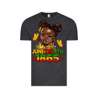 Vintage Black juneteenth 1865 afro girl Vintage Tee - HRA Design Shop