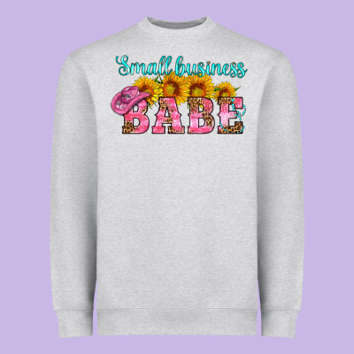 Small Business Babe Heavyweight Sweatshirt Designed By Hra Design Shop