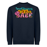 Navy small business babe Heavyweight Sweatshirt - HRA Design Shop