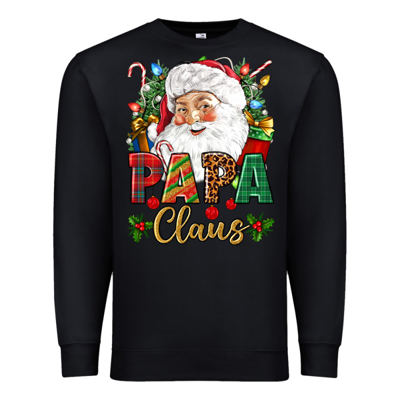 Papa Claus Christmas Premium Sweatshirt by NancyCooperArtShop | Teevron