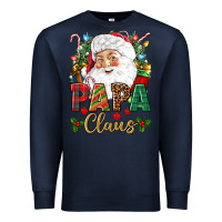 Navy Papa Claus Christmas Premium Sweatshirt - NancyCooperArtShop