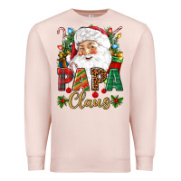 Pale Pink Papa Claus Christmas Premium Sweatshirt - NancyCooperArtShop