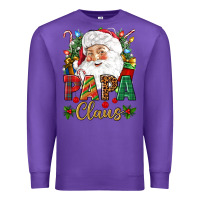 Purple Papa Claus Christmas Premium Sweatshirt - NancyCooperArtShop