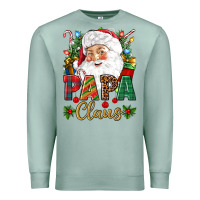 Seafoam Papa Claus Christmas Premium Sweatshirt - NancyCooperArtShop