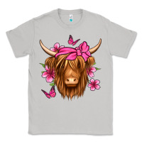 Moon Dust floral pink bandana longhaired cow Classic Tee - Jasminsmagicworld