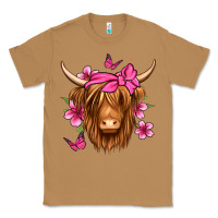Toasted Coconut floral pink bandana longhaired cow Classic Tee - Jasminsmagicworld