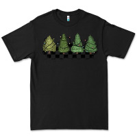 Black christmas checkered trees Premium Tee - MaliasSmallBusiness