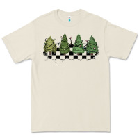 Bone christmas checkered trees Premium Tee - MaliasSmallBusiness