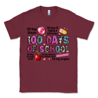Burgundy 100 days of school Classic Tee - LillyAllenDesigns