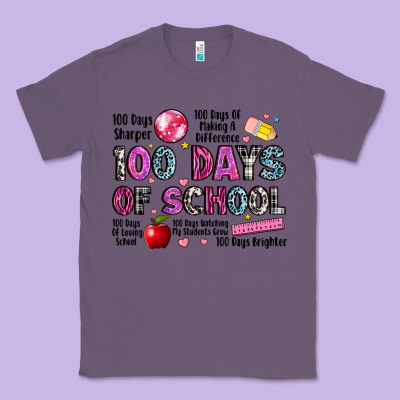 100 Days Of School Classic Tee Designed By Lillyallendesigns
