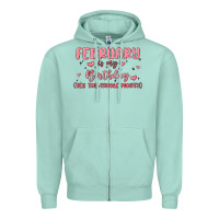 Seafoam february is my birthday yes the whole month malia Zipper Hoodie - MaliasSmallBusiness