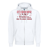 White february is my birthday yes the whole month malia Zipper Hoodie - MaliasSmallBusiness