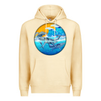 Pina Colada humpback whale Premium Hoodie - BarkalooDesign