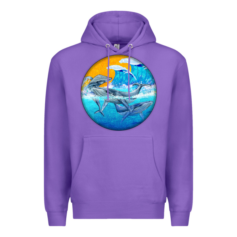 Humpback Whale Premium Hoodie by BarkalooDesign | Teevron