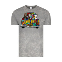 Cloud Rock farm life truck autism Vintage Tee - CowhideDigitalArt