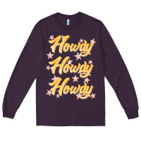 Plum howdy howdy howdy Long Sleeve Tee - JahusDesignShop