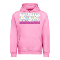 Fuchsia Pink doodle doodle rainbow Urban Hoodie - TumblerDesignByShophia