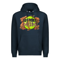 Navy softball mom Premium Hoodie - AdoDesignShop