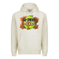 Oatmeal Heather softball mom Premium Hoodie - AdoDesignShop