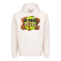 Pale Pink softball mom Premium Hoodie - AdoDesignShop