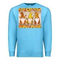 Ocean Blue Thankful Gnomes Premium Sweatshirt - MaliasSmallBusiness