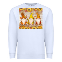 White Thankful Gnomes Premium Sweatshirt - MaliasSmallBusiness