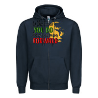 Navy whatever you do keep moving forward martin luther Zipper Hoodie - MaliasSmallBusiness