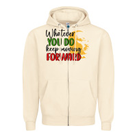 Sandshell whatever you do keep moving forward martin luther Zipper Hoodie - MaliasSmallBusiness