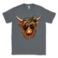 Charcoal Heather camouflage long haired cow Classic Tee - Jasminsmagicworld
