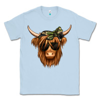 Dusty Blue camouflage long haired cow Classic Tee - Jasminsmagicworld
